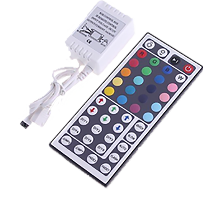 RGB Fjernbetjening og Strip controller IR Stor