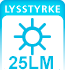 Tavle Lysstyrke 25 lumen