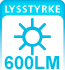 Tavle Lysstyrke 600 lumen